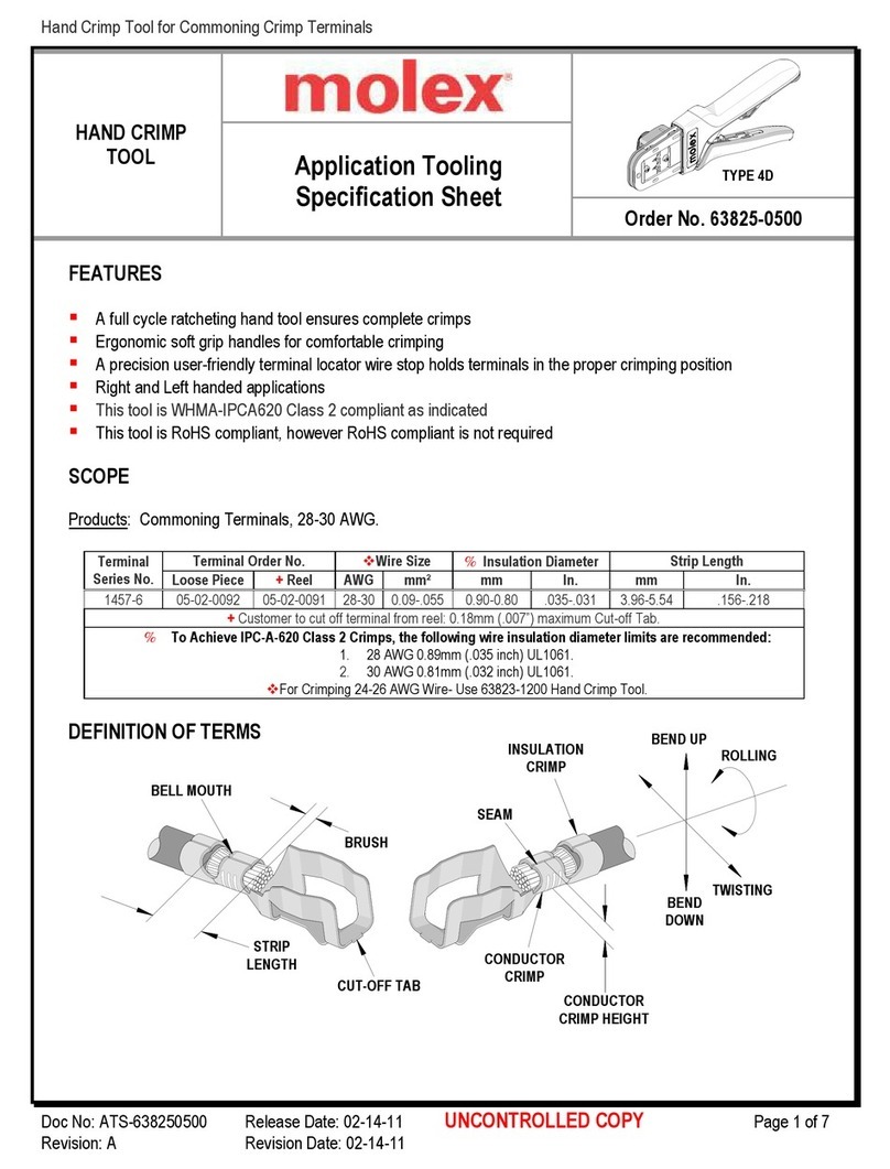 molex 63825-0500 User manual molex 63825-0500 User manual