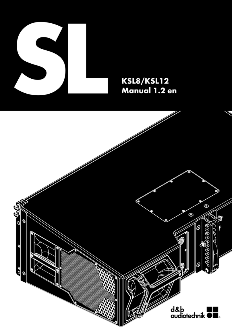 d & b audiotechnik SL Series User manual