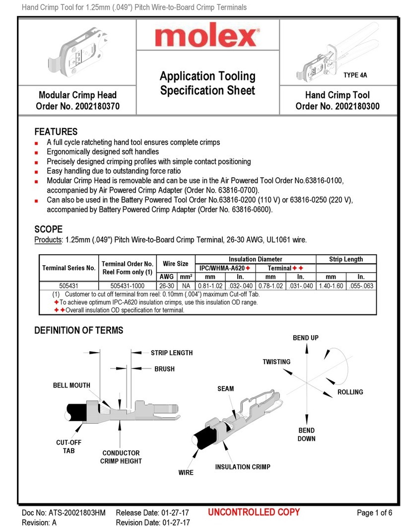 molex 2002180370 User manual