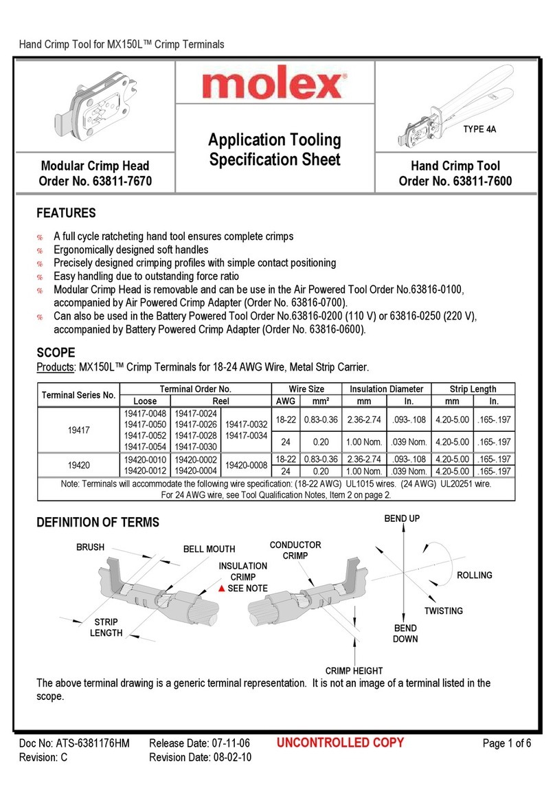 molex 207129 Series Specification sheet