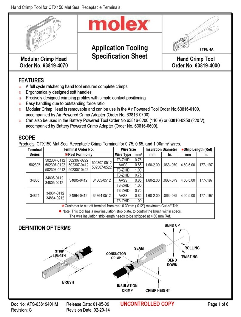 molex 207129 Series Specification sheet