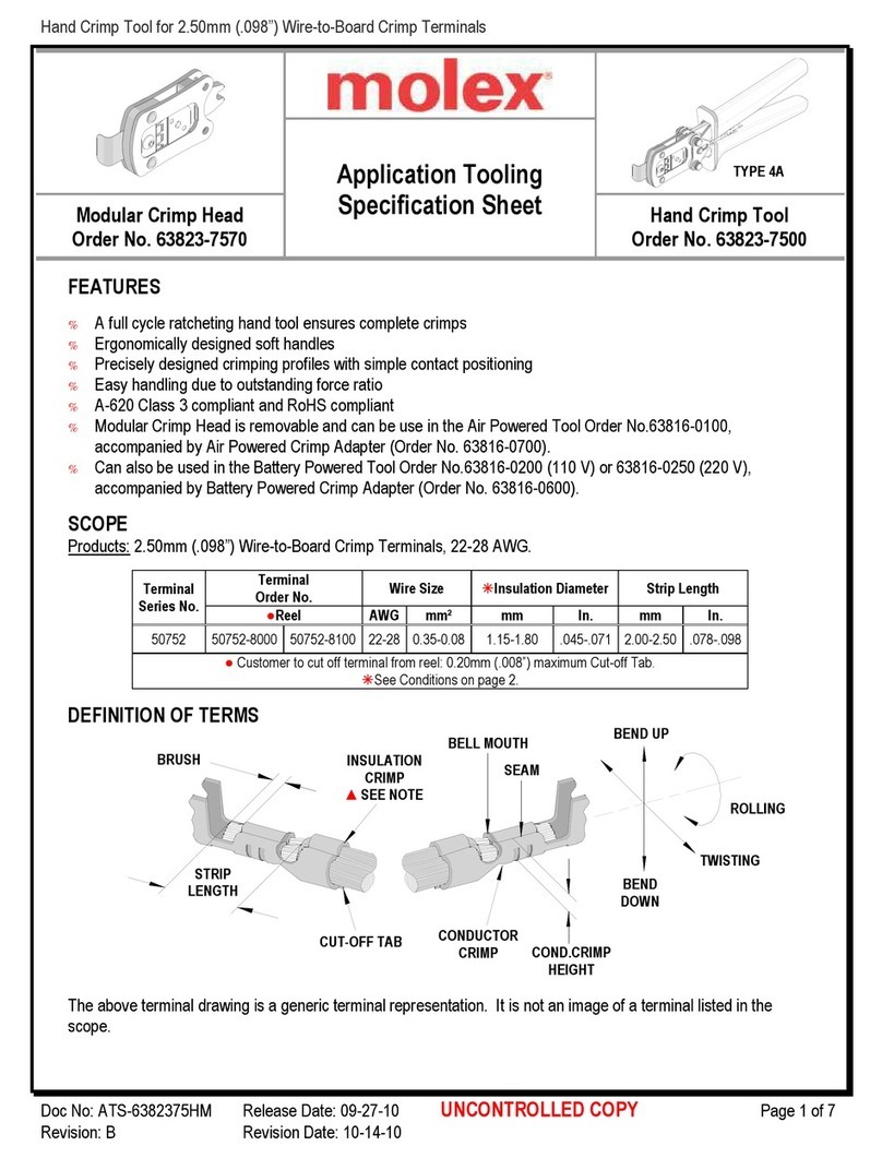 molex 63823-7570 Specification sheet