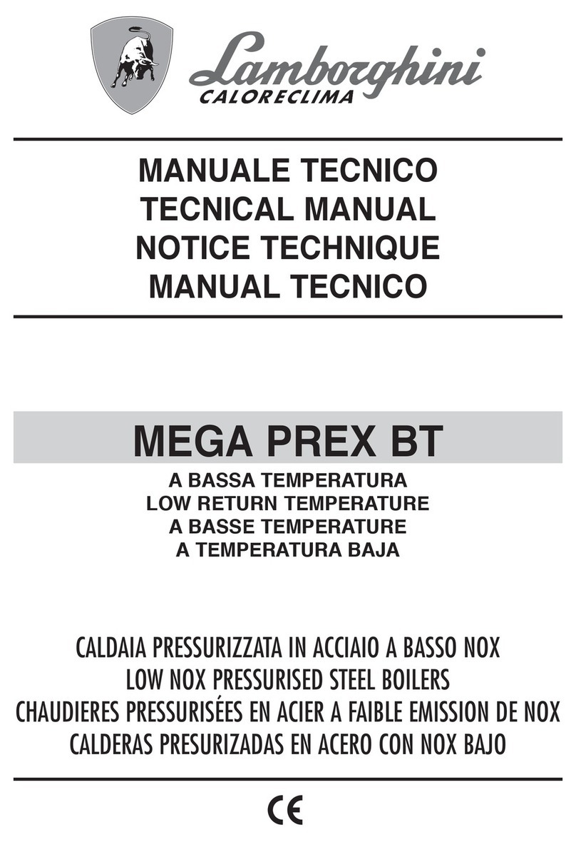 Lamborghini Caloreclima MEGA PREX BT Series Technical manual Lamborghini Caloreclima MEGA PREX BT Series Technical manual