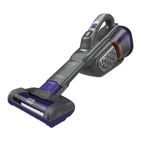 BLACK DECKER dustbuster AdvancedClean+ HHVK515JP07 instruction manual