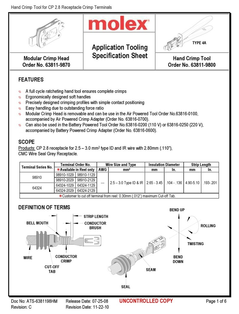 molex 207129 Series Specification sheet