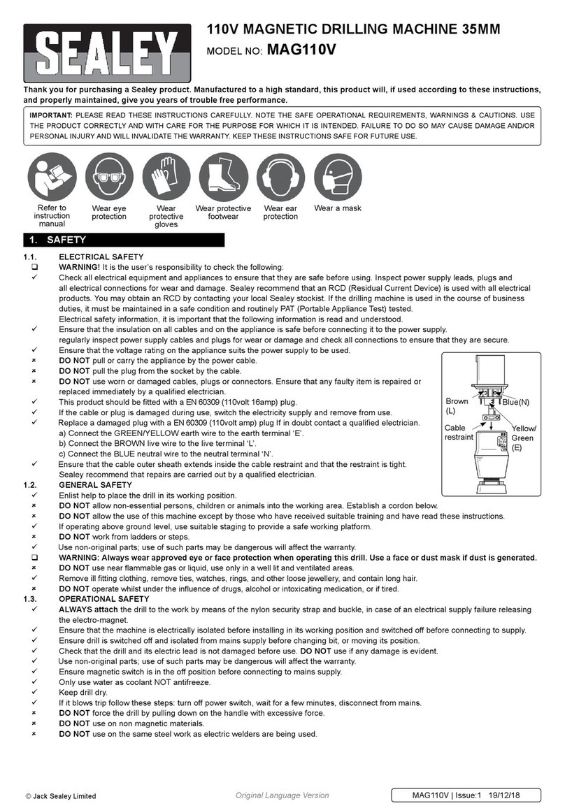 Sealey MAG110V User manual