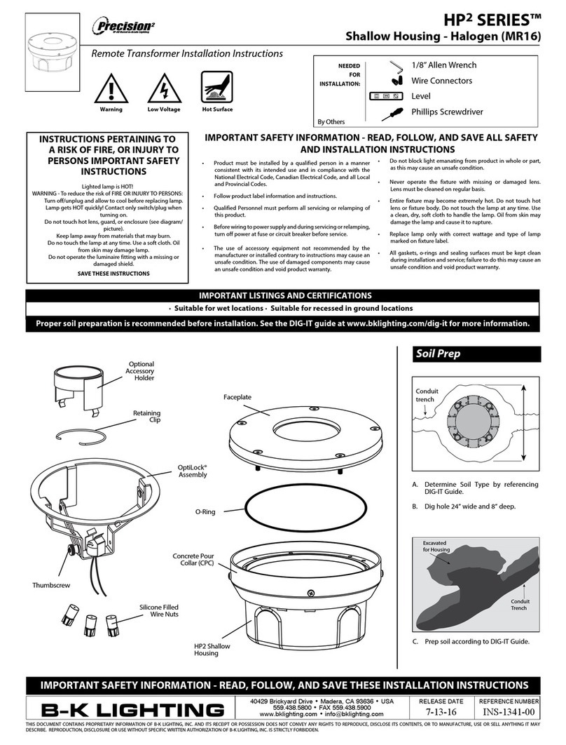 B-K lighting Precision2 HP2 Series User manual