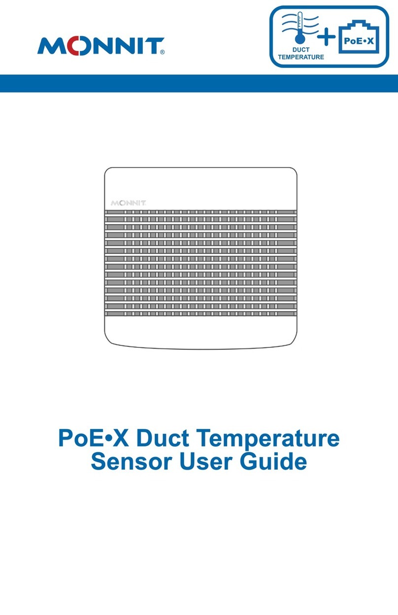 Monnit PoE-X Duct Temperature Sensor User manual