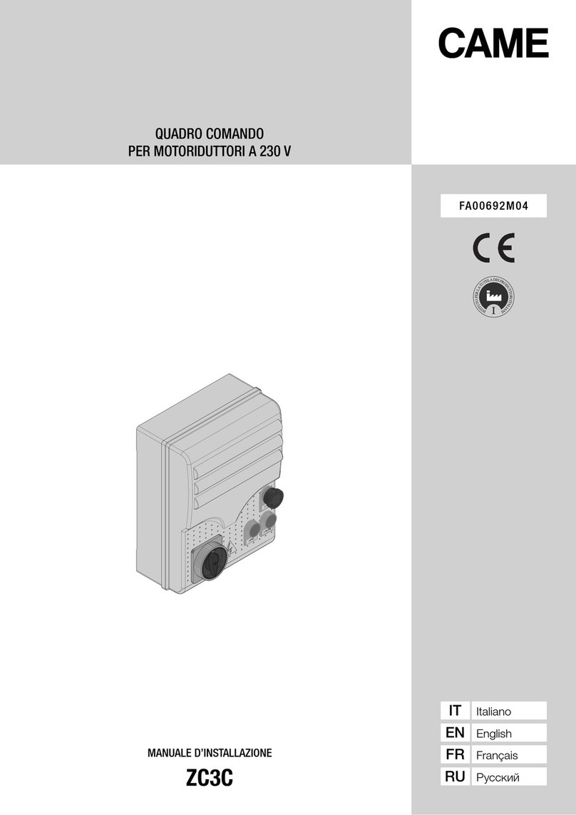 CAME ZC3C User manual