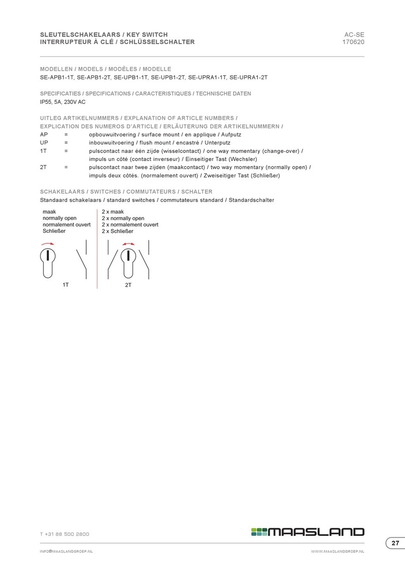 MAASLAND SE-APB1-1T User manual