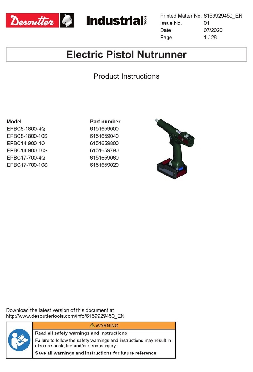 Desoutter EPBC8-1800-4Q Instruction sheet