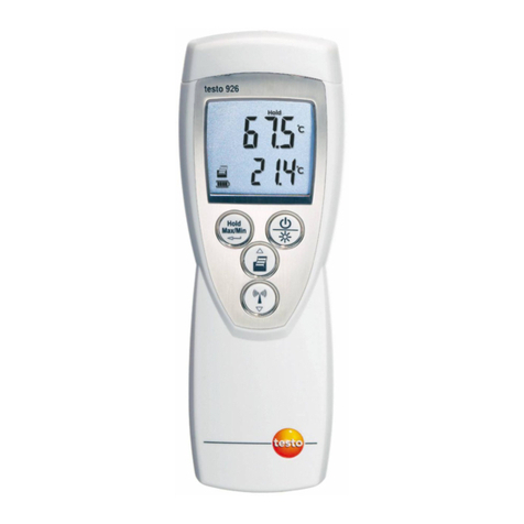 TESTO 926 User manual TESTO 926 User manual
