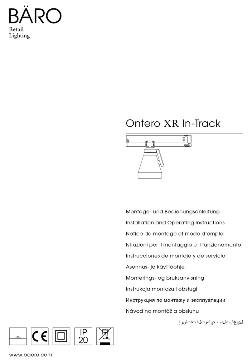 BARO Ontero XR In-Track Series Installation and operating instructions