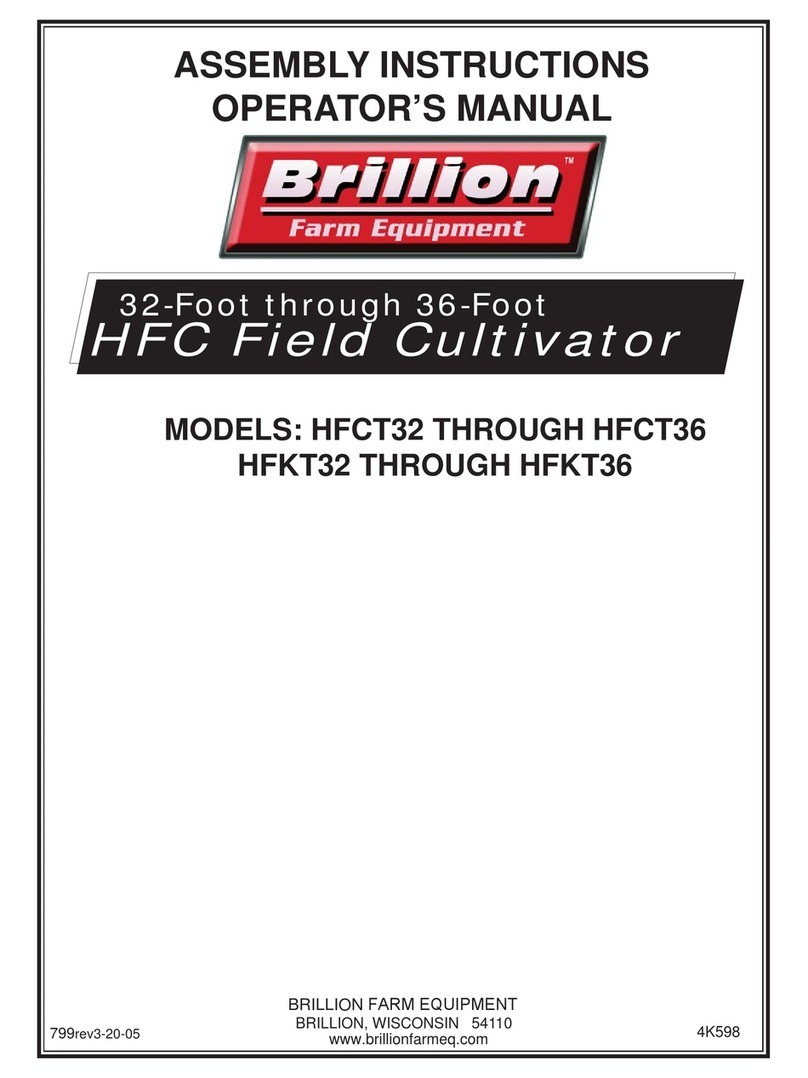 Brillion HFC Series Assembly instructions operator's manual