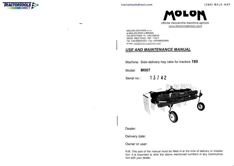 Molon Major 180 Use and maintenance manual