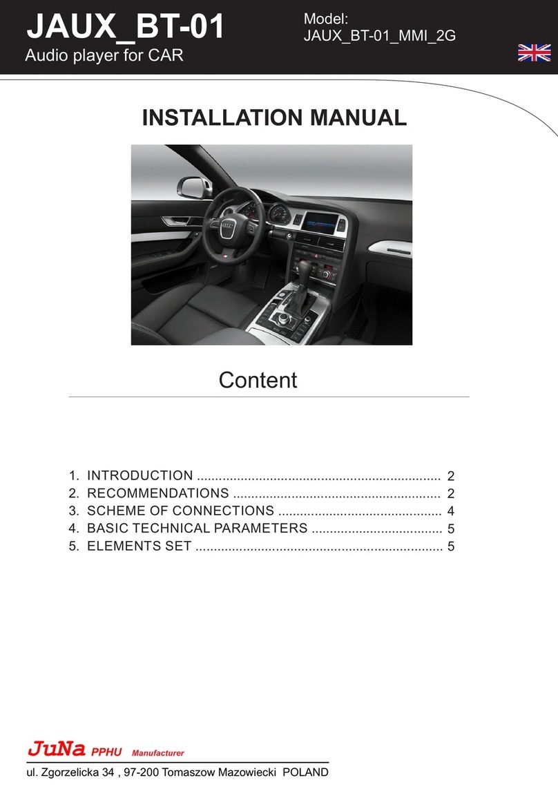 Juna JAUX_BT-01 installation manual