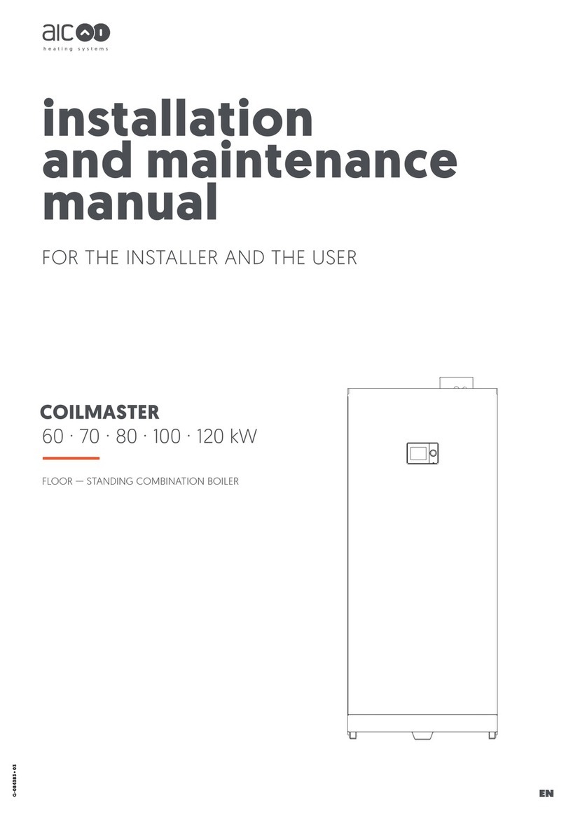 AIC COILMASTER 60 installation and maintenance manual for the installer and the user
