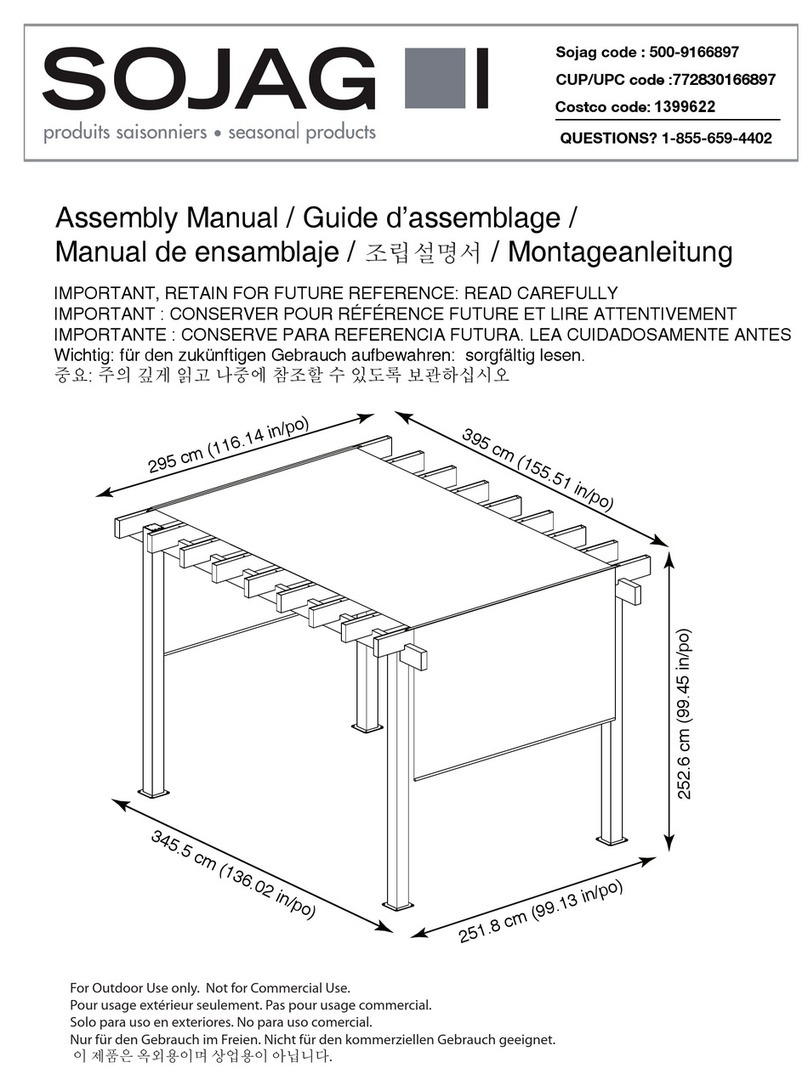 Sojag 500-9166897 Assembly manual