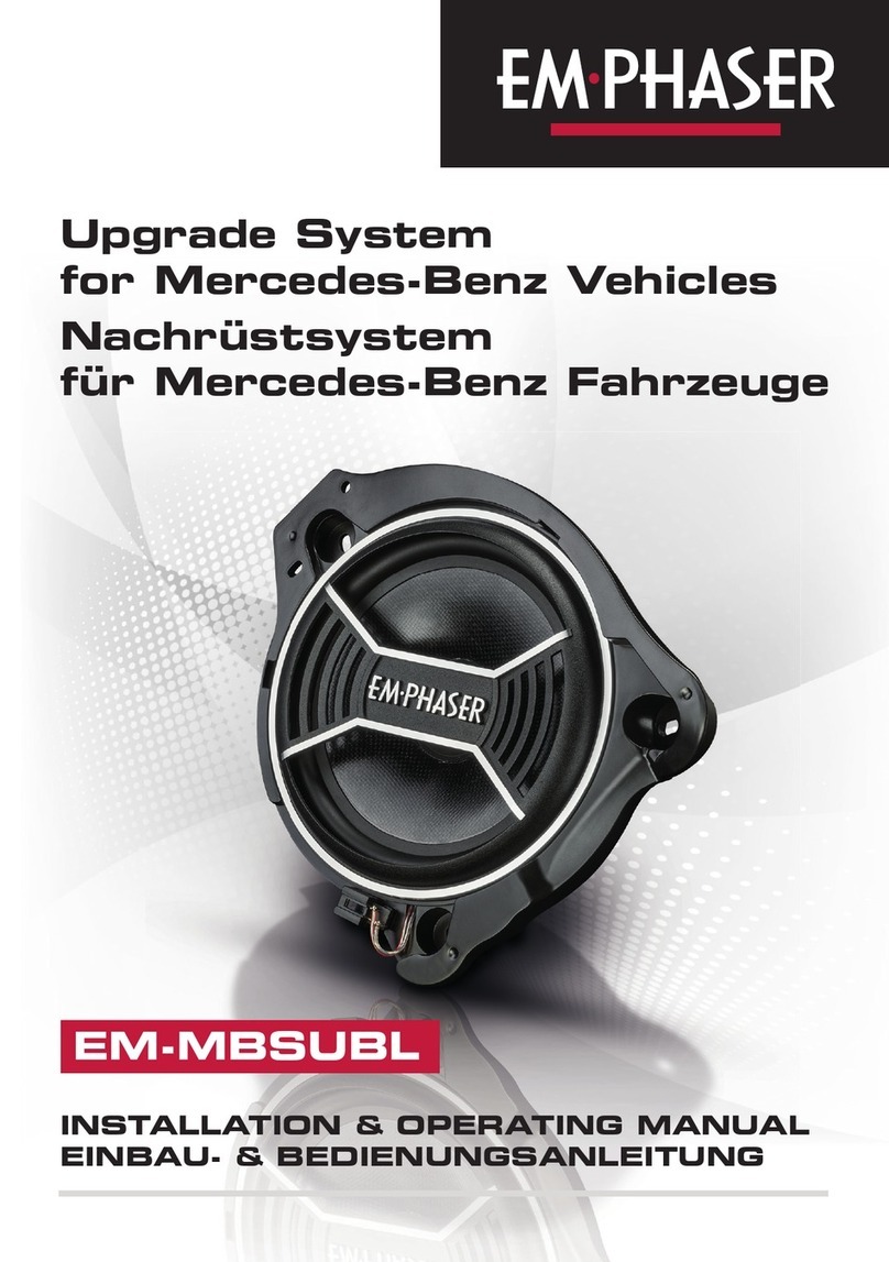 EMPHASER EM-MBSUBL Installation & operating manual