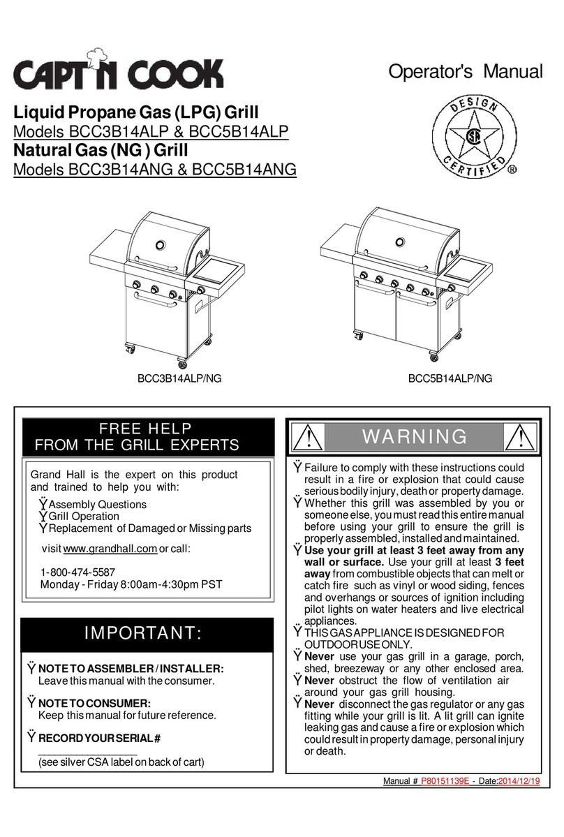 Capt'n Cook BCC3B14ALP Operator's manual