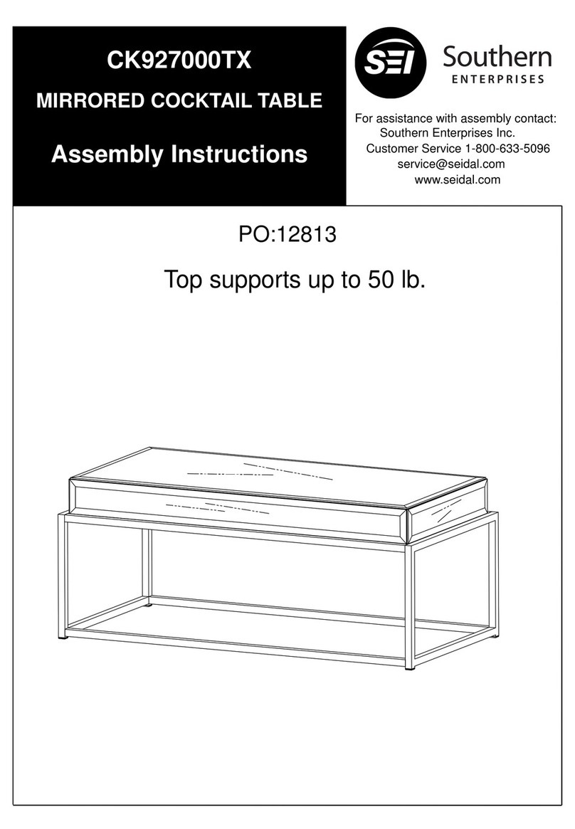 Southern Enterprises CK927000TX Assembly instructions Southern Enterprises CK927000TX Assembly instructions