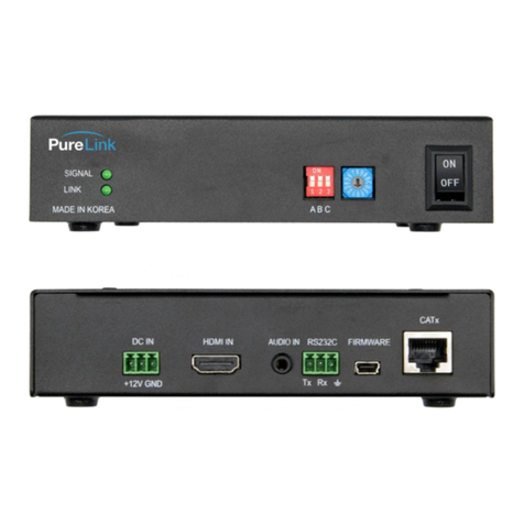 PureLink Media Axis HDBaseT MAX-CT101 User manual