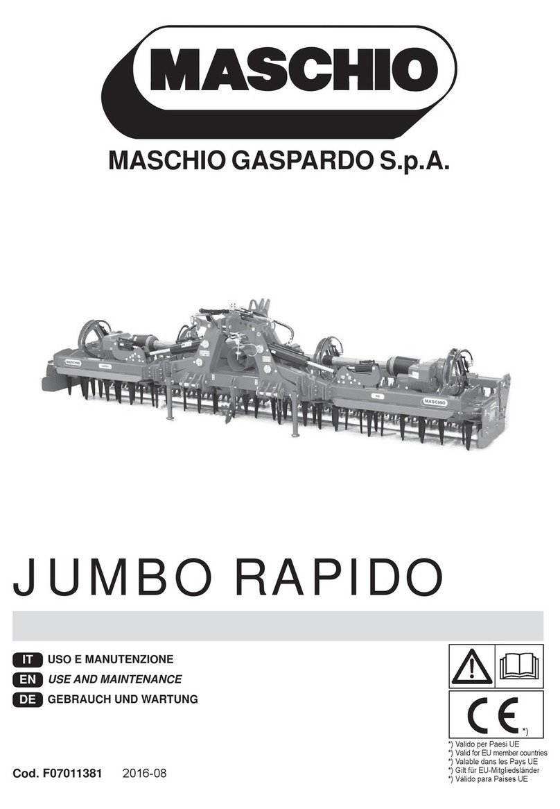Maschio JUMBO RAPIDO Series Use and maintenance Maschio JUMBO RAPIDO Series Use and maintenance