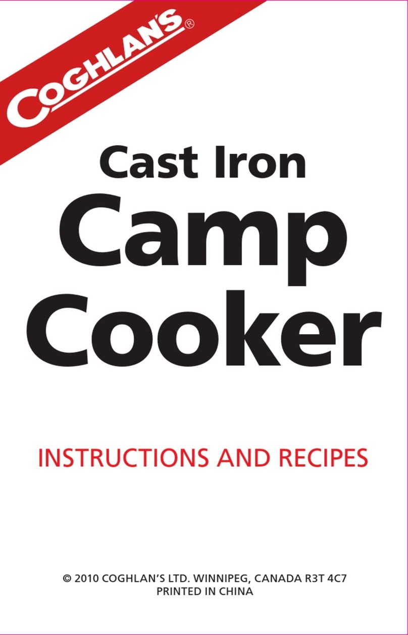 Coghlans Cast Iron Camp Cooker Instructions and recipes
