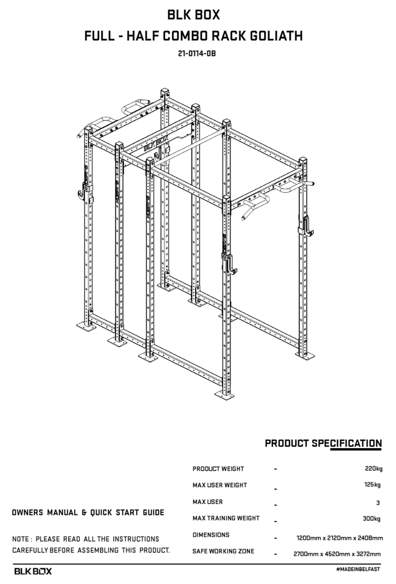BLK BOX FULL-HALF COMBO RACK GOLIATH User manual