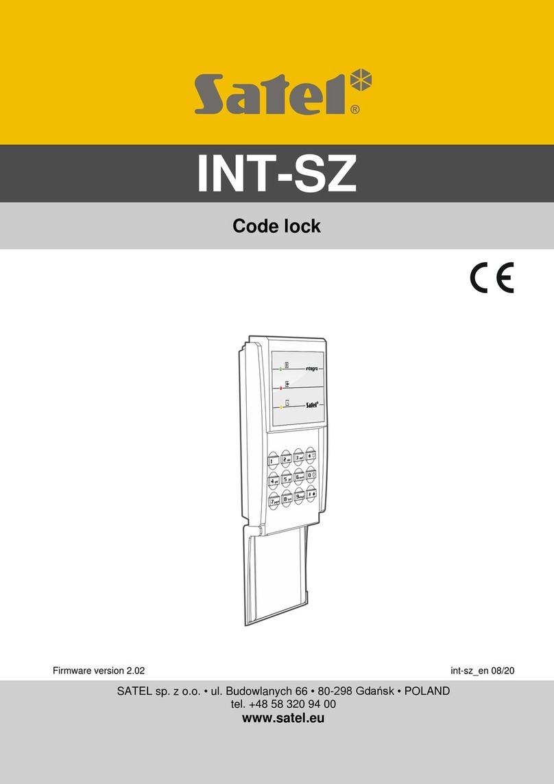 Satel INT-SZ User manual