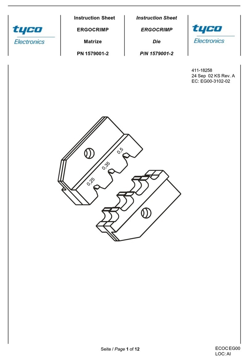 Tyco Electronics ERGOCRIMP User manual Tyco Electronics ERGOCRIMP User manual