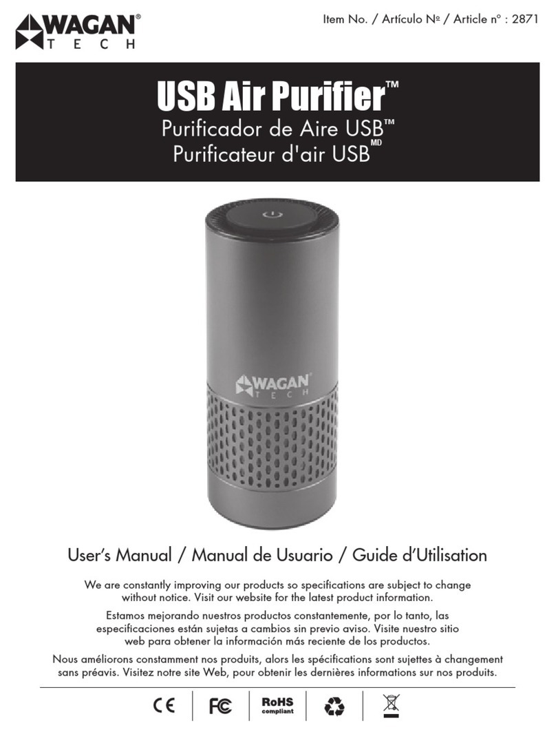 Wagan USB Air Purifier user manual