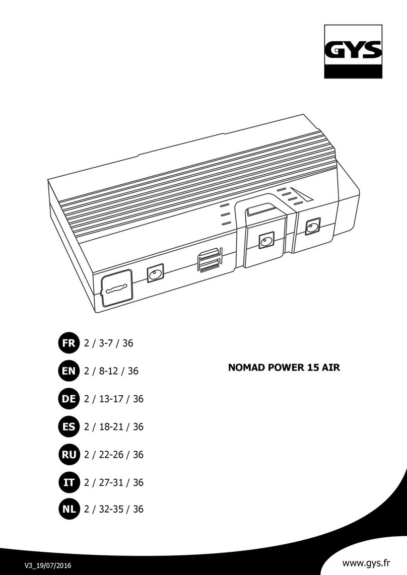 GYS NOMAD POWER 15 AIR manual GYS NOMAD POWER 15 AIR manual