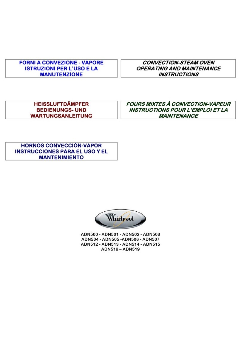 Whirlpool ADN500 Operating and maintenance instructions