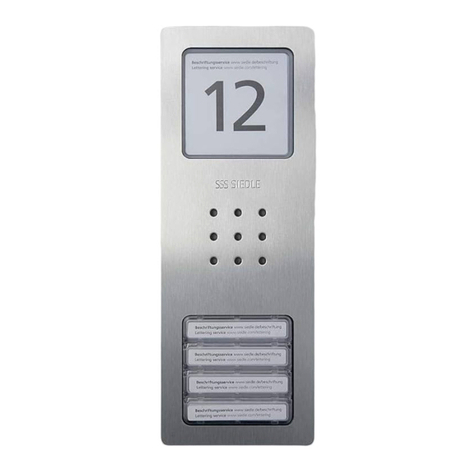 SSS Siedle Compact CA 812-1 E User manual