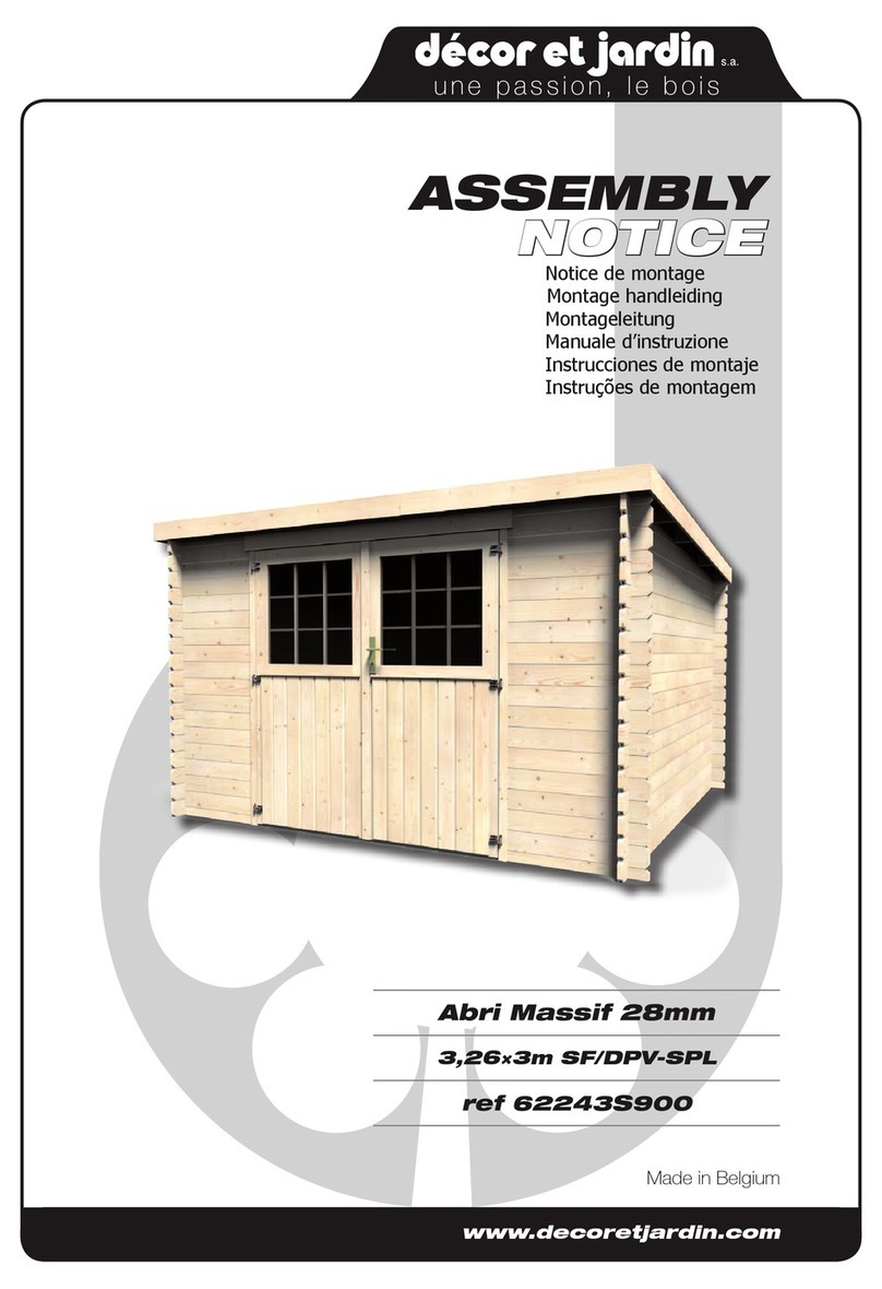 Décor et Jardin 62243S900 Assembly Notice