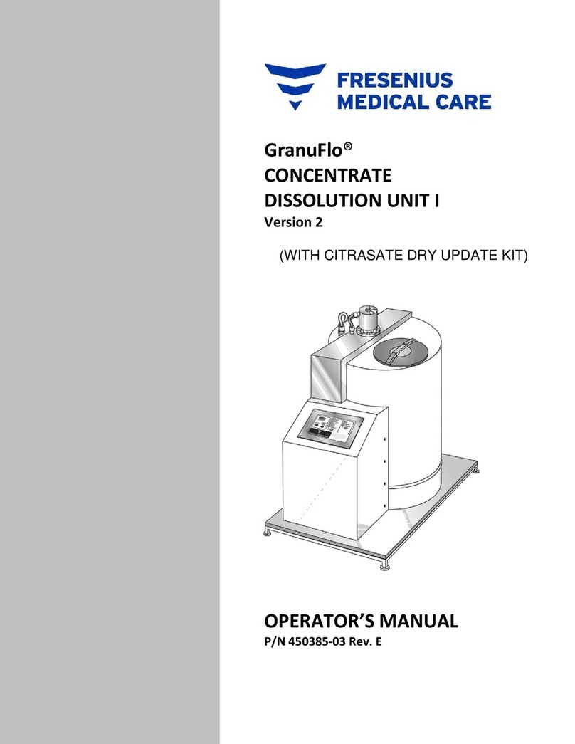 Fresenius Medical Care GranuFlo 450385-03 Operator's manual Fresenius Medical Care GranuFlo 450385-03 Operator's manual