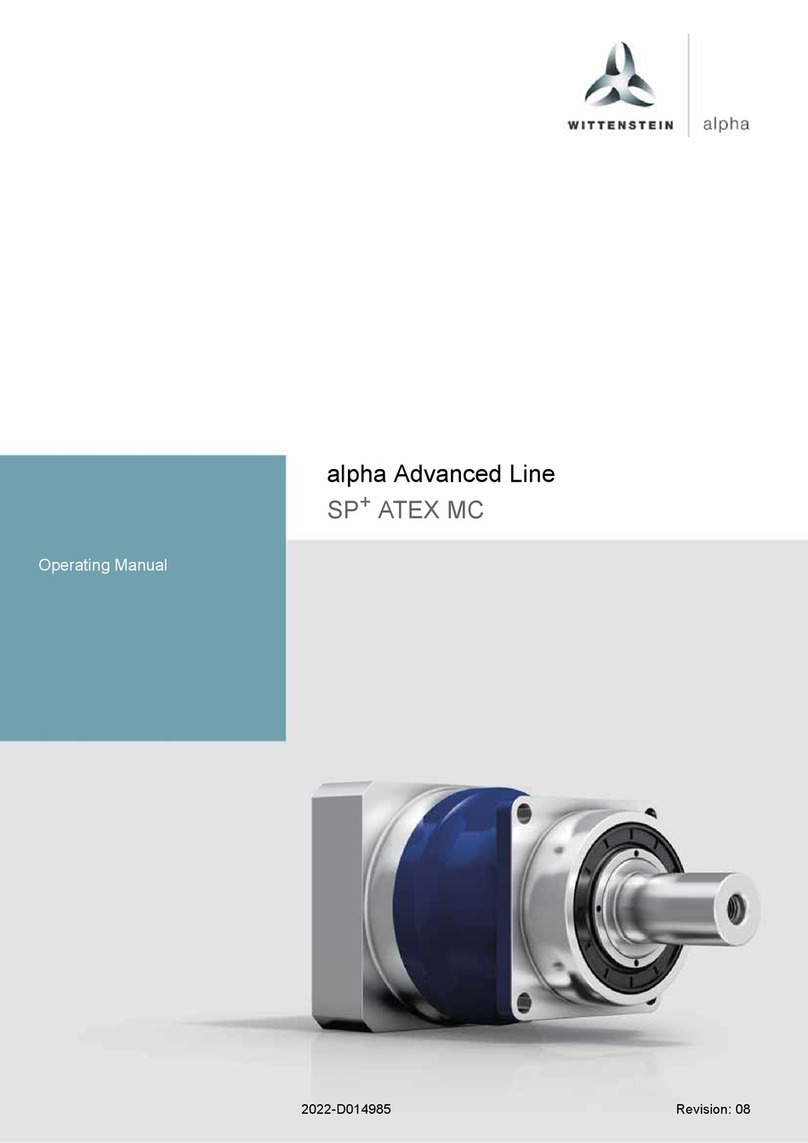 Wittenstein Alpha Advanced Line SP+ ATEX MC operating manual