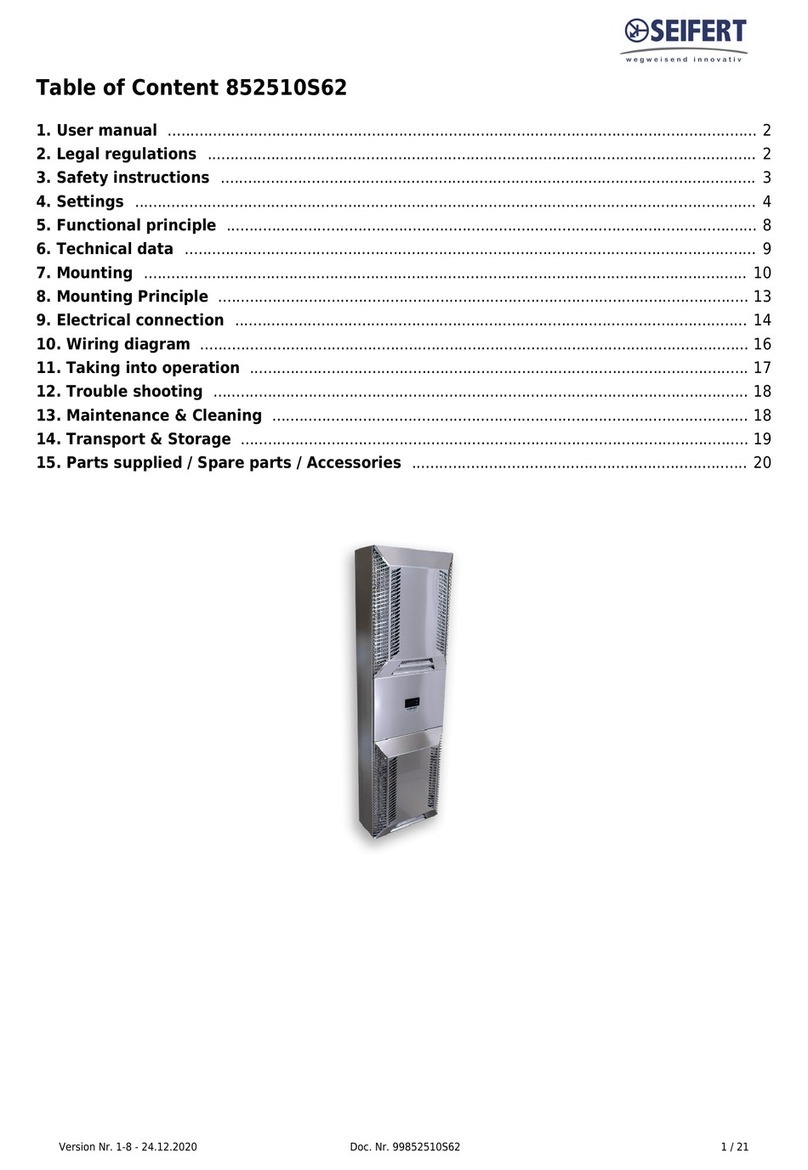 Seifert SlimLine Pro KG 8525 instruction manual