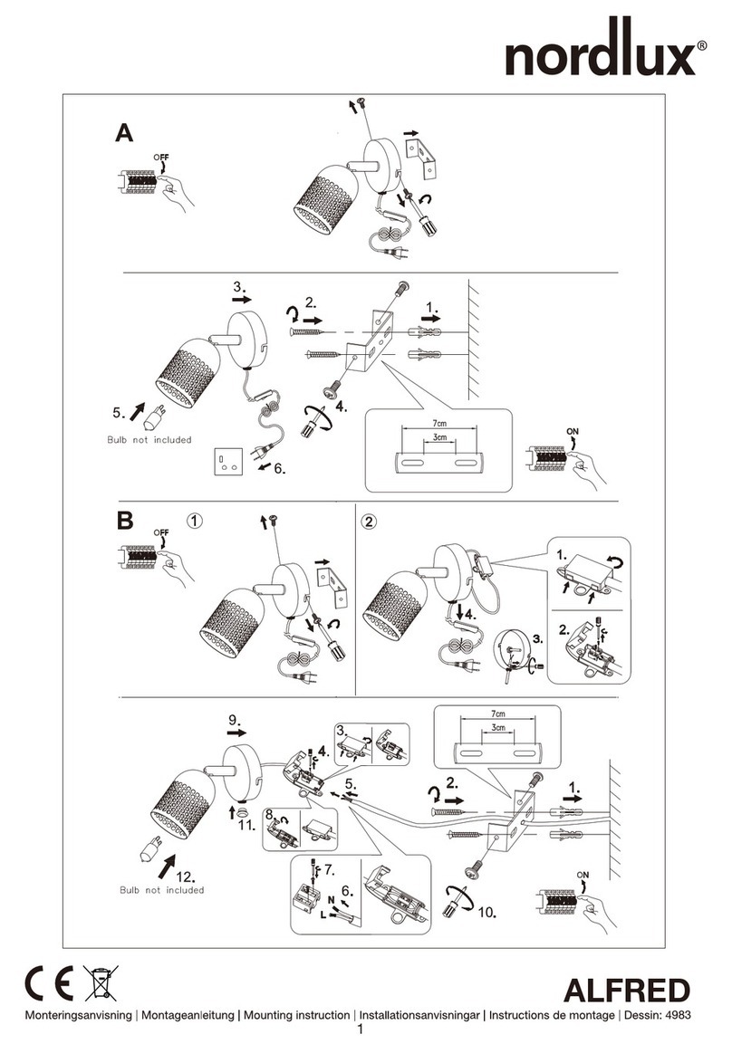 nordlux ALFRED Mounting instruction