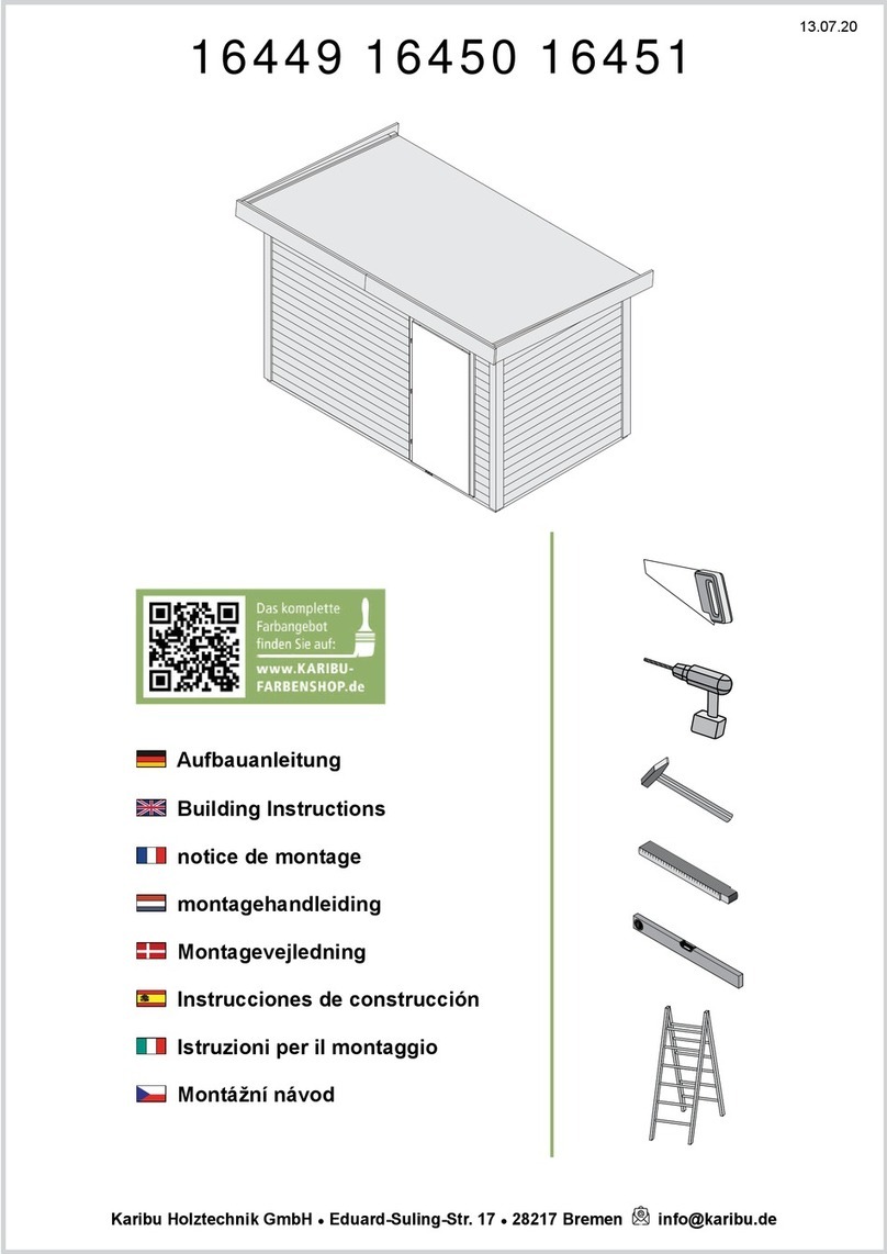 Karibu 16449 Building instructions