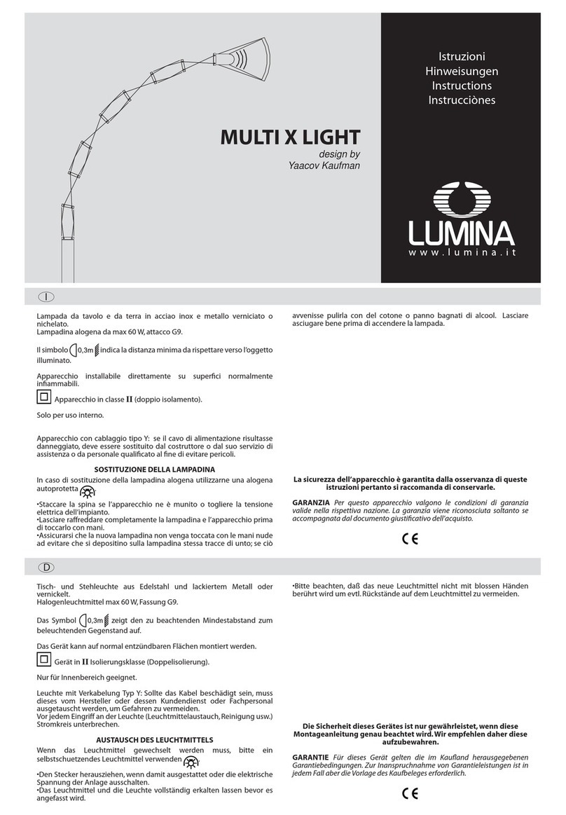 Lumina MULTI X LIGHT User manual
