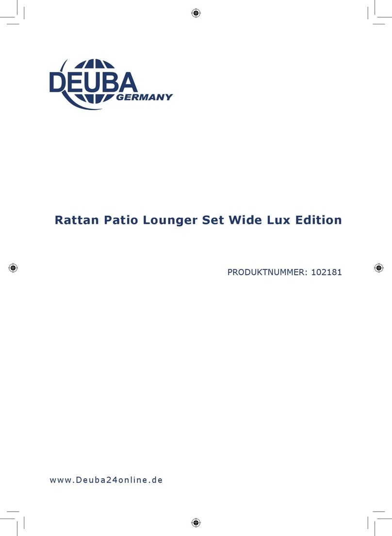Deuba Rattan Patio Lounger Set Wide Lux Edition... instructions Deuba Rattan Patio Lounger Set Wide Lux Edition... instructions