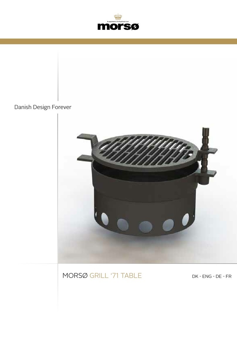 Morso MORSO GRILL ‘71 TABLE quick start guide
