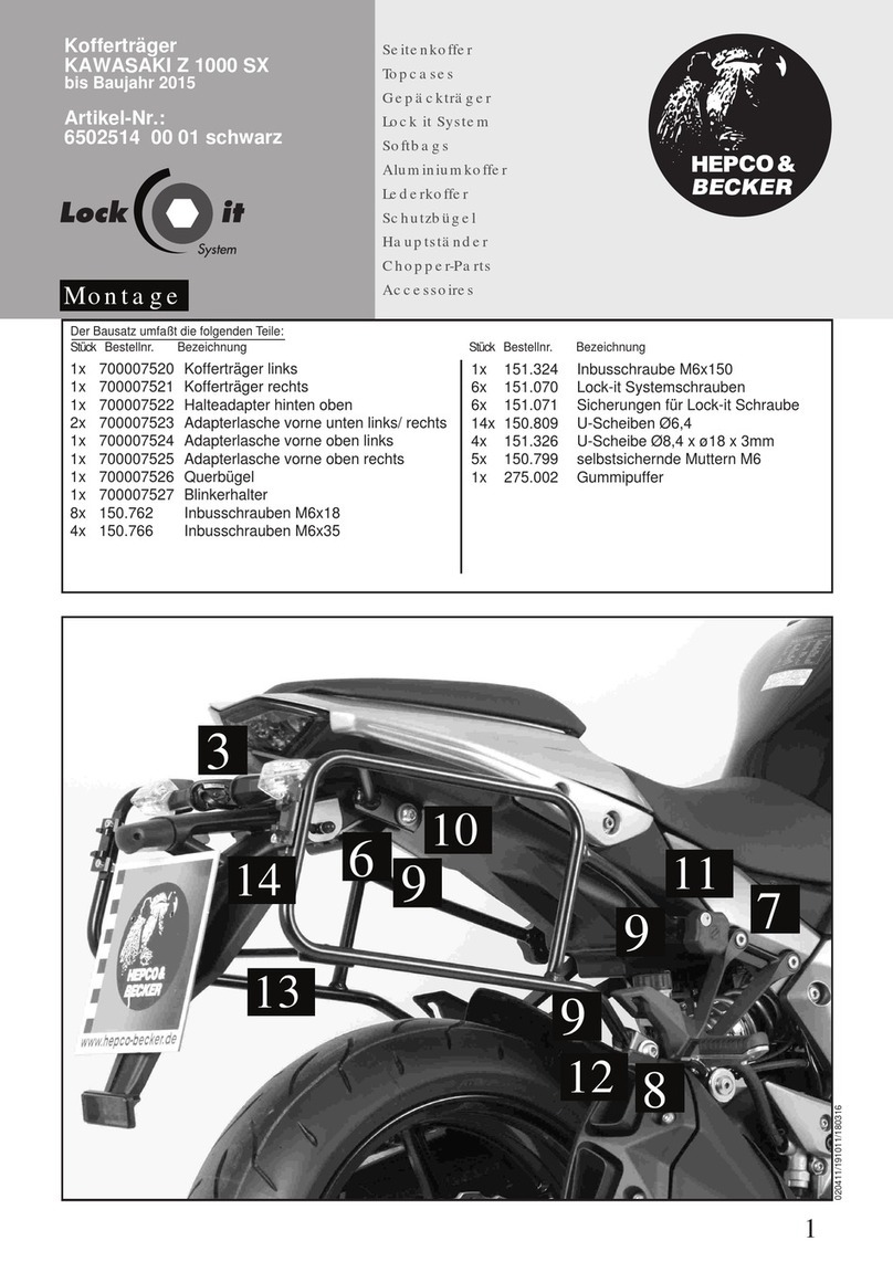 hepco & becker 650.2514 00 01 Installation guide hepco & becker 650.2514 00 01 Installation guide