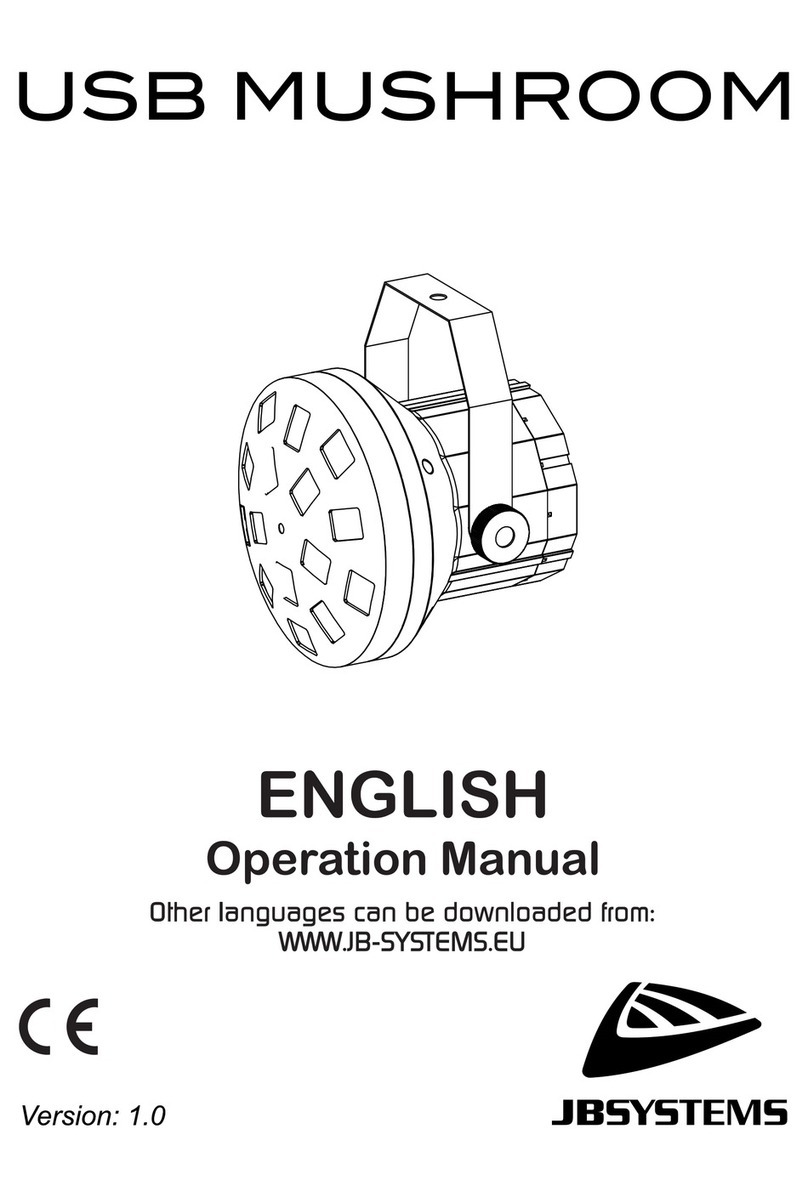 JB Systems USB MUSHROOM User manual
