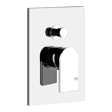 Gessi VIA MANZONI 44634 User manual