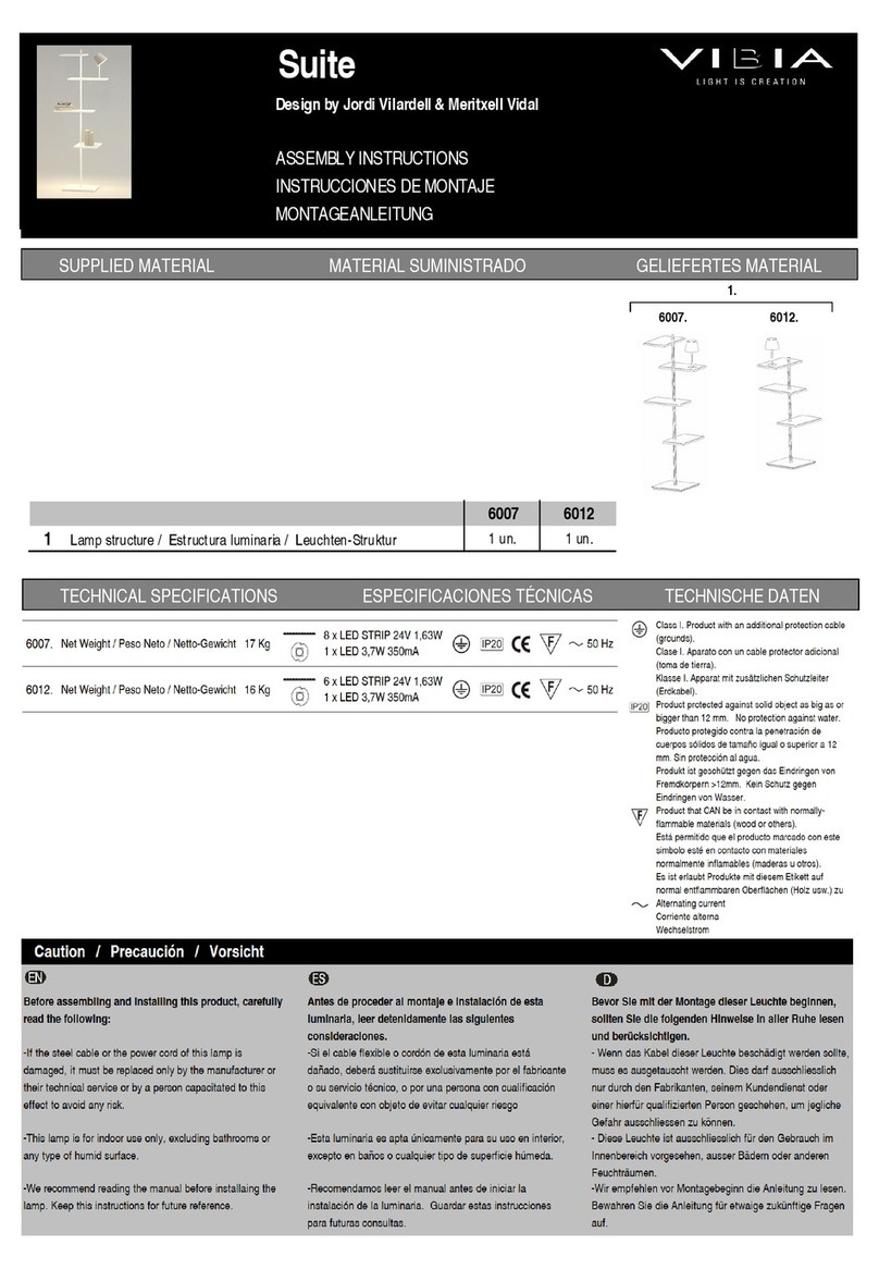 VIBIA Suite 6007 User manual VIBIA Suite 6007 User manual