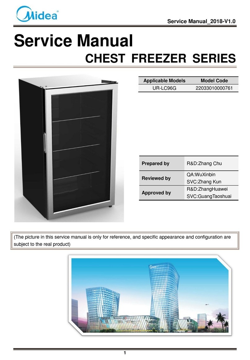 Midea CHEST FREEZER Series User manual
