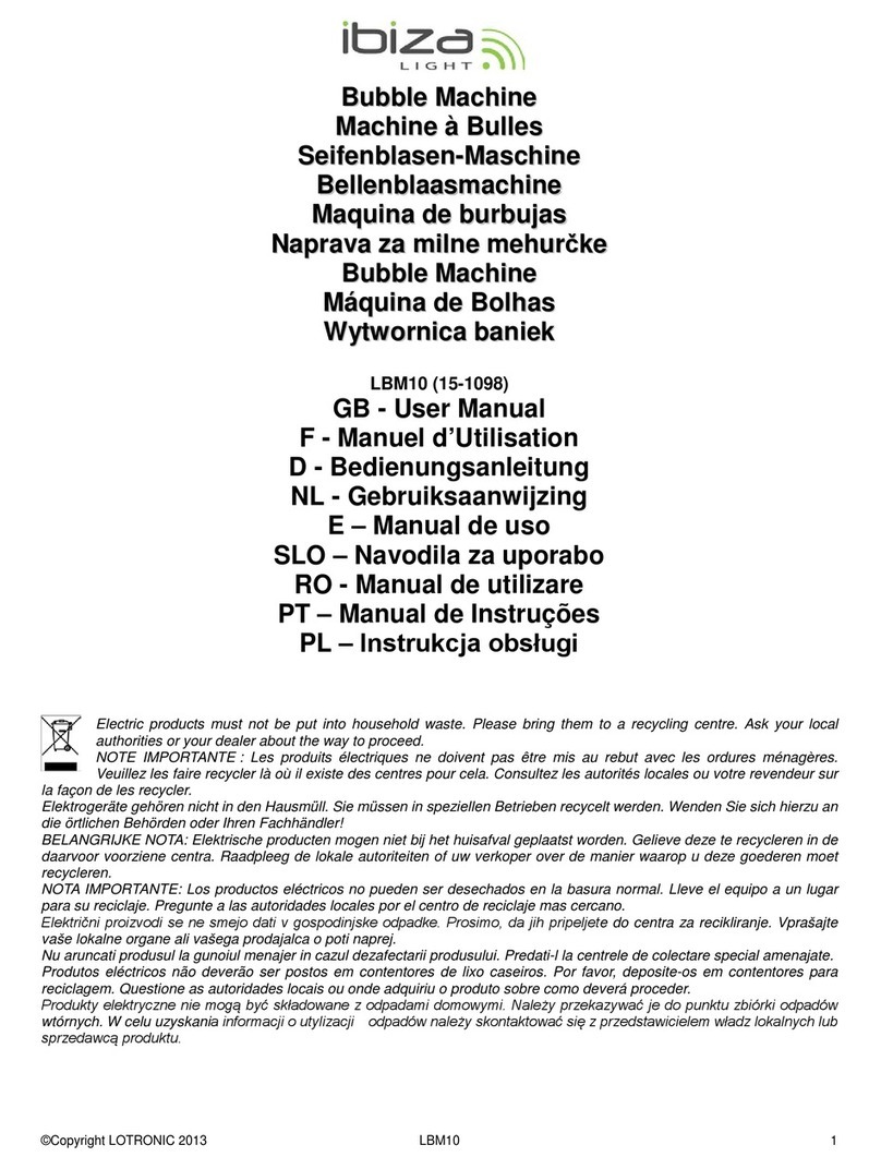 Ibiza LBM10 User manual